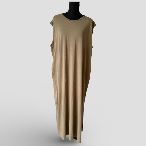 Lost in Layers Relaxed Bamboo Rayon Sleeveless Maxi Dress Handmade in Canada - Picture 1 of 15